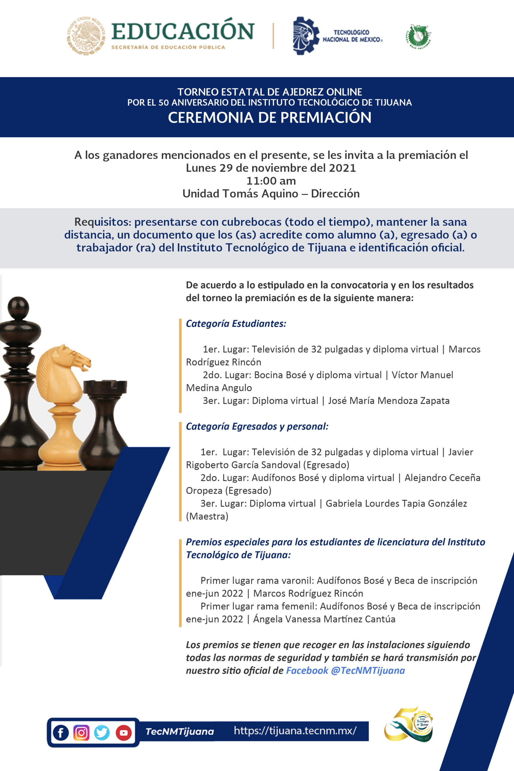Premiación a maulinos en 2° torneo de ajedrez online - AM Noticias
