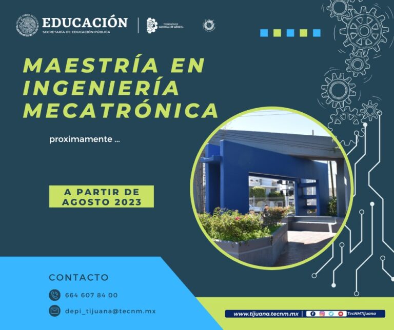 Nueva Oferta Educativa En El Itt Maestría En Ingeniería Mecatrónica Tecnológico Nacional De 1005