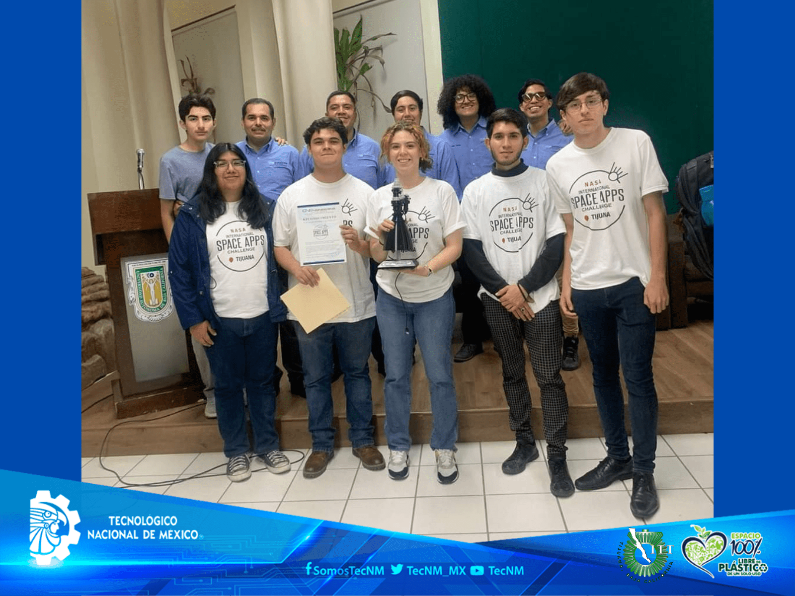 Estudiantes del TecNM – Instituto Tecnológico de Tijuana ganan primer lugar en el NASA Space Apps Challenge 2024