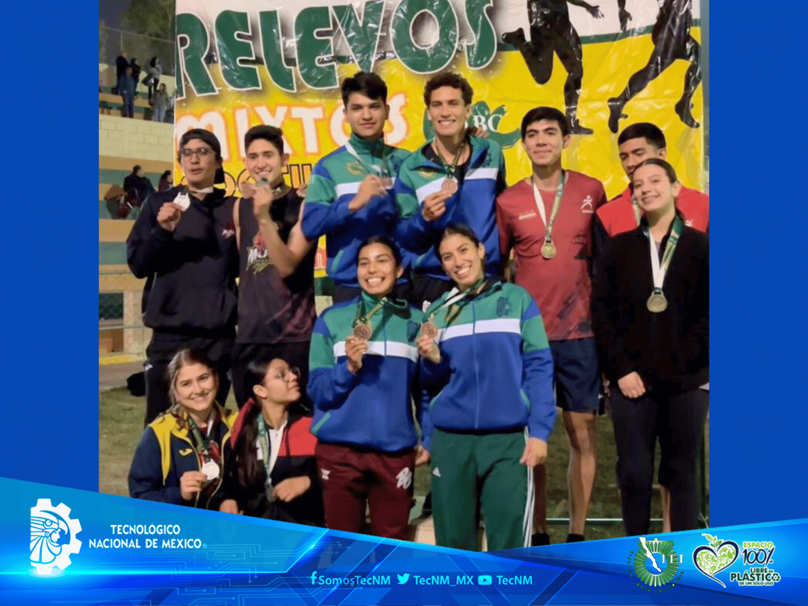 Estudiantes de atletismo del TecNM – Tijuana ganan primer lugar en relevos mixtos 4×200